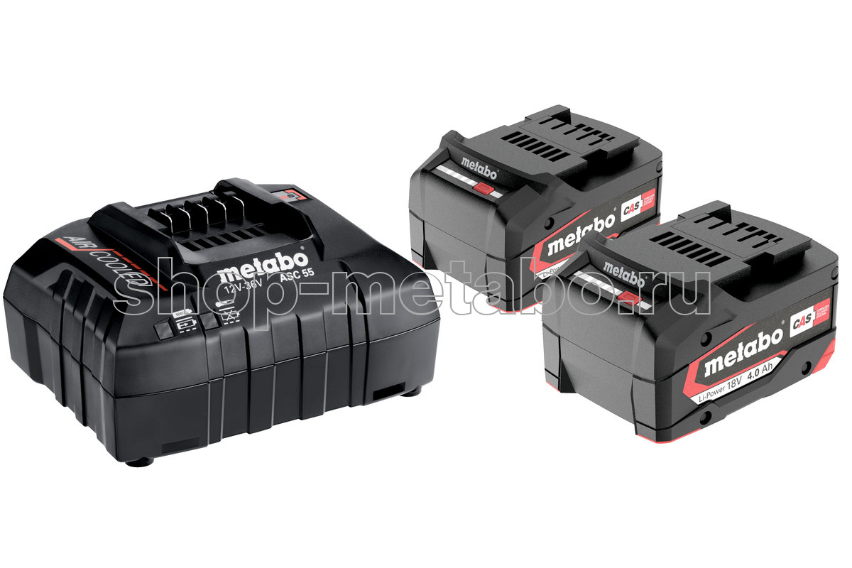 Аккумуляторы (2 шт.) и зарядное устройство Metabo Basic-Set 4.0 RU_685050000 фото, картинка